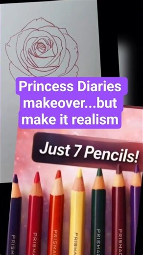 7 Pencils. 1 Realistic Rose. 🌹✨ #shorts