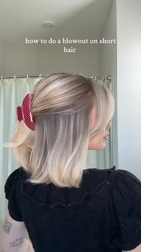 @aveda new Abundant Blowout spray has been changing my life when I do a blow out! The amount of volume is insane! Can't wait for you guys to check this one out when it launches 9/28✨🤭 #avedapartner #blowout #tutorial #shorthair #hair | Kait Nicole Beauty