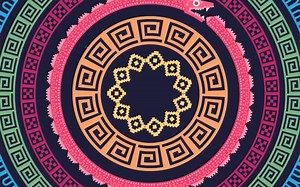 Illustration基础入门教程曼陀罗图案设计图稿