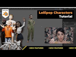 Lollipop Characters For Blender (Tutorial + New Features)