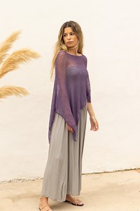 Purple Sheer Poncho for Women, Boho Chic off the Shoulder Poncho Eggplant Color, Multiple Way Dress Cover up Knitted, Robe Boheme for Women - Etsy Canada