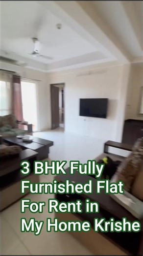 My Home Krishe | 3 BHK Fully Furnished Flat For Rent | Nanakramguda
