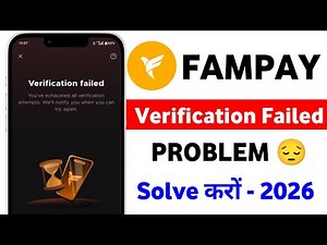Fampay verification failed problem | how to fix verification problem on fampay solution