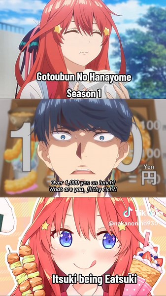 Itsuki Nakano Funny Eating Moments | Quintessential Quintuplets