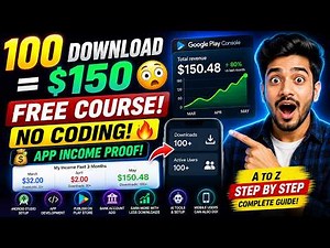 100 Downloads = $150 😳 Free App Development Course (No Coding!)