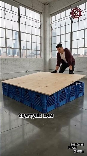 Dream Bedroom DIY: The Floating Bed Hack 🌙 #diy #craftvibeehm #interiordesign