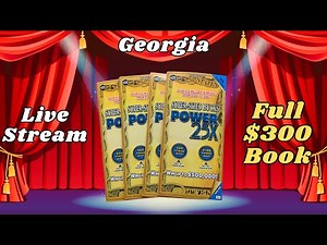 Full Book of Georgia $25 Scratch Off Fold Out Tickets