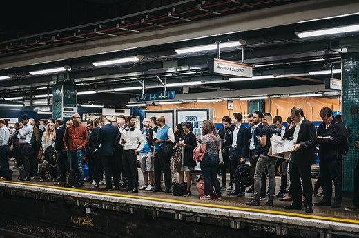 When are the busiest days and times to get the tube in London?