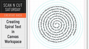 Creating Spiral Text in Canvas Workspace
