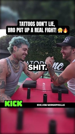 Insane Arm Wrestling Battle! Blue Hair vs RAF 😂 Poolside Showdown
