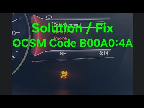 FORD / LINCOLN OCSM Code B00A0:4A FIX