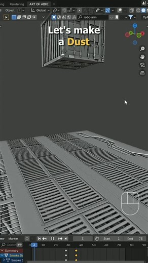 Abhishek Sharma on Instagram: "Dust effect from falling Object in Blender.. What do you think, let me know in the comment.. . . #artofabhi9 #artofabhi #abhi3d #blender3d #b3d #3d #tips #piston #mechanical #mechanicalrigging #rigging #Animation #3danimation #wheel #ferriswheel #constraints #limitrotation #smoke #car #cardrift #drift #carburnout #tyreburnout #blendercommunity #tyre #smokesimulation #dust #dustsmoke #dusteffect"