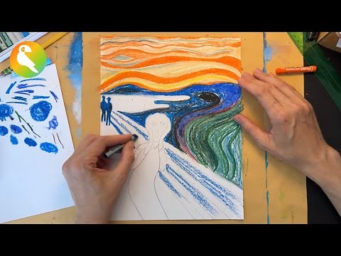 Learn to Draw The Scream | Edvard Munch for Kids & Teachers