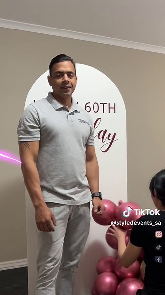 DIY Balloon Garland Setup on Backdrop Board