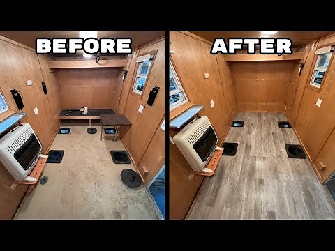 Homemade Ice House Renovation! (Installing New Floors)