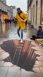 It was just paint, but his balance disagreed. 😂 #newcreativefunnyreel #foryoupagereels #facebookviral #followersreels #artprank #followmeシ゚ #artfun #facebookreel #facebookreelsviral | Art Vibe