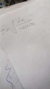 short Integral - class 12th maths