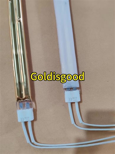Half-gold Twin Tube Ir Lamps 11*23mm 365mm 620w 230v Halogen Elements For Glass Bening Cutting