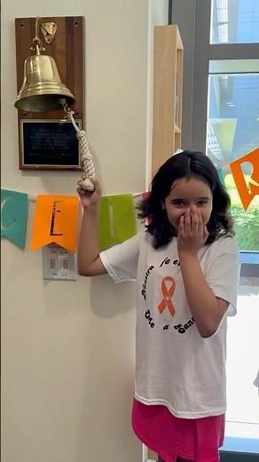 Angelee celebrates her end of treatment for leukemia at UC Davis Comprehensive Cancer Center!