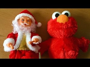 elmo and santa claus