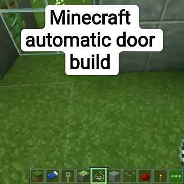 Minecraft Automatic Door Build 🔥 | Easy Redstone Door Tutorial