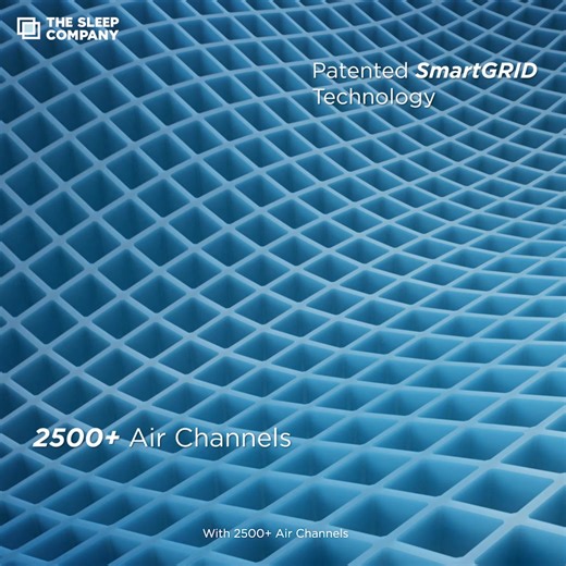 Listening to soothing music, eating sleep gummies, trying the latest yoga poses won't ensure you a good night sleep. What actually works is Science! Discover the Science of Peaceful Sleep with SmartGRID Mattress. ✅ Soft & Firm at the same time ✅ 2500 Air channels to keep you cool ✅ 100 Nights Trail ✅ 10 Years Warranty #TheSleepCompany #SmartGRID #ScienceOfPeacefulSleep | The Sleep Company