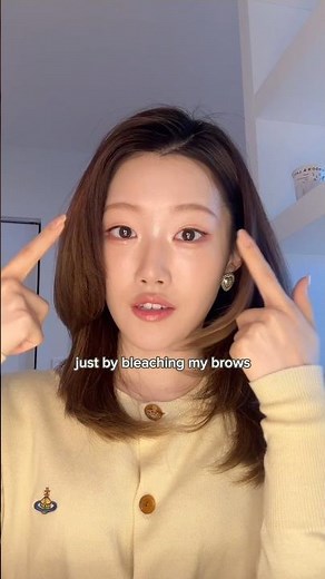 Dark vs Light brows? Trying brow bleaching trend🤎✨