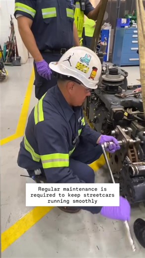 A behind the scenes look at what it takes to keep the KC Streetcar looking and running its best! Come spend a day with a streetcar technician 🚊 #kcstreetcar | KC Streetcar