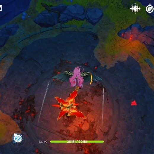 Pyro Regisvine boss fight 💥🔥 #genshinimpact #f2pgameplay #genshin #game #anime