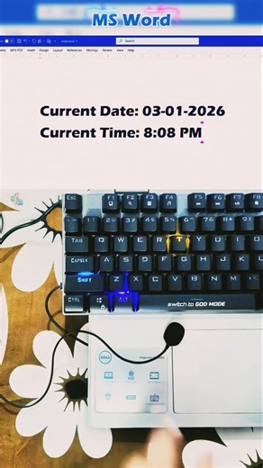 Current Date current time me kaise likhe shortcut key 😱 Excel #columnformatting Words Power
