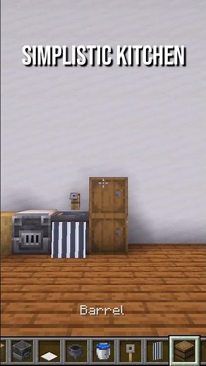 Simplistic Kitchen Tutorial Minecraft #minecraft #minecraftshorts #minecraftguide #minecrafthowto