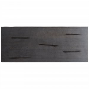 Lancaster Table & Seating Industrial 30" x 72" Solid Wood Live Edge Table Top with Slate Gray Finish