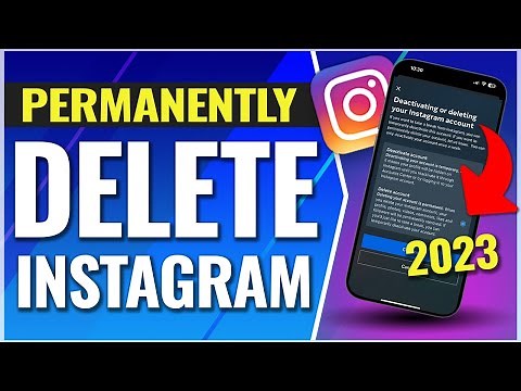 How To Delete Instagram Account 2023 Update