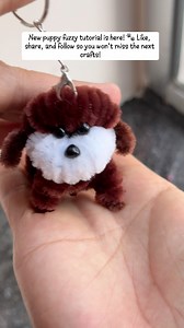 Ready to learn? This fuzzy tutorial is all yours 🐶💖From fuzzy wires to a cute puppy keychain 🐶 #fuzzydog #fuzzywirecrafts | Abacada Erz-love