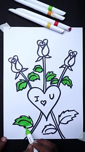 47K views · 150 reactions | How to Draw Rose and Beautiful Valentine's Day Drawing Idea's for beginners | AP Drawing | Facebook