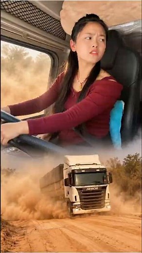 Amazing Dirt Road Truck Driving Skills!🏔️🚚. #offroad #trucker #roadtrip #truck