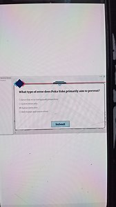 Nesowices ClonsuryWhat type of error does Poka-Yoke primarily... | Filo