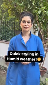 31K views · 477 reactions | Quick styling in Humid weather. Prefer oversized shirt linen dress, make a messy high bun, accessorise it,made shirt collar from band to feel more comfortable.Added turquoise accessories with royal blue- earrings, ring, bracelet. Fashion shoes to complete the look, you can opt for comfortable sandals also. A crossbody bag of your choice. You are ready to goComment if you like it#imageconsultant | Enliven Persona- By Arti Arora | Facebook