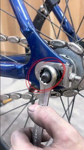 Tightening the Chain on a Fixed Gear Bike. #fixedgear #shorts