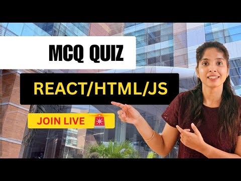 HTML/CSS/React + JavaScript MCQ LIVE | LIVE Quiz + Winner 🏆
