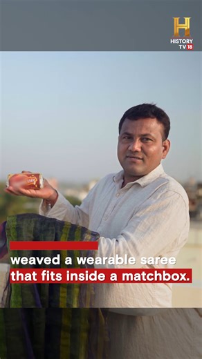 28K views · 414 reactions | This saree folds into the size of a handkerchief! #OMGIndia | HISTORY | Facebook