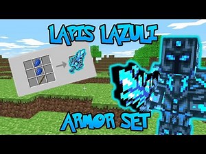 Minecraft lapis lazuli armor and sword!
