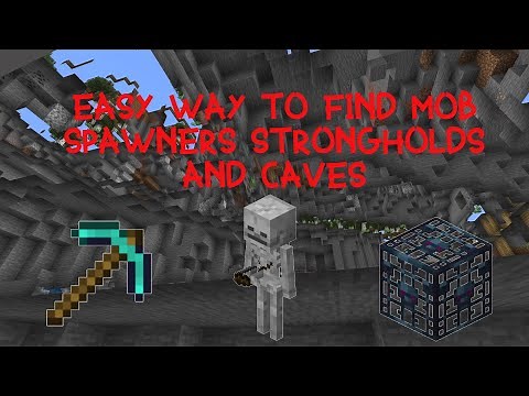 HOW TO FIND MOB SPAWNER (FAST) X-RAY TUTORIAL MINECRAFT 1.15 [PS4 XBOX PC MCPE]