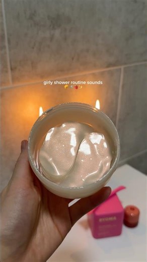 asmr girly shower routine sounds 🥐🚿🍓✨ #asmr #asmrsounds #girltherapy