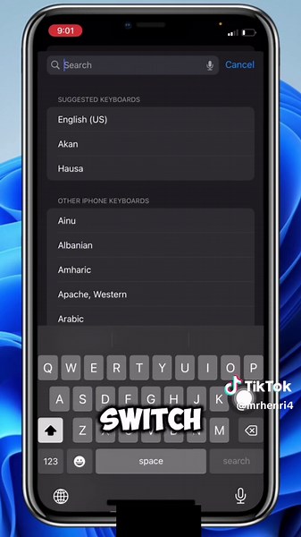 Switch Keyboard Languages on iPhone Easily