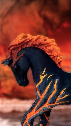 Fire Horse🔥 Kiitos 80t. tilaajasta❤️ #shorts #horse #schleich #art