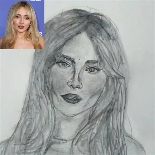 #sabrinacarpenter #Drawing tutorial With loomis method