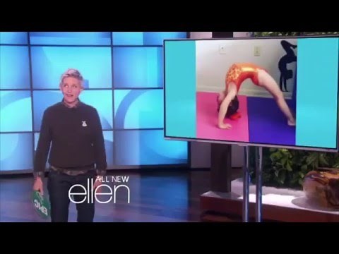 Emma Rester | Ellen Show - Three Year Old Gymnast
