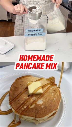 DIY PANCAKE MIX 🥞 ✨ Have you ever made your own?? #designeatrepeat #pancakesforbreakfast #pancakerecipe #homemadepancakes #pancakemix #makeahead #easybreakfastrecipes #easybreakfastideas #breakfastrecipes #bakersoffacebook #bakingforbeginners #quickandeasyrecipes #kidfriendlymeals | Easy Baking Recipes - Design Eat Repeat