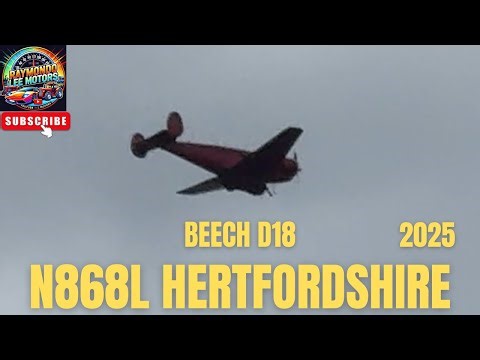 Beech D18S N868L | Classic Twin Beech Aircraft Spotted in the UK